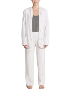 Barefoot Dreams CozyChic Lite® Curved Hem Hooded Jacket | Sweaters -Bernardo Store 61vLqgOw3vL. AC SR736920