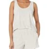 Barefoot Dreams CozyTerry® and Luxechic Mix Tank and Shorts Set | Sleepwear -Bernardo Store 718Fk29ZBpL. AC SR736920