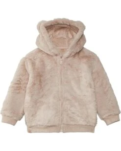 Barefoot Dreams Kids Toddler Faux Fur Bear Bomber (Toddler) | Hoodies & Sweatshirts