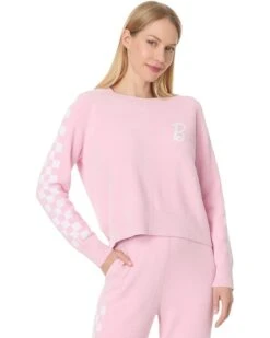 Barefoot Dreams CozyChic® Ultra Lite Checkered Barbie Pullover | Sweaters
