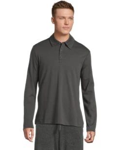 Barefoot Dreams Malibu Collection® Pima Long Sleeve Polo | Shirts & Tops