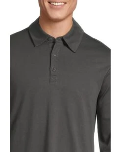 Barefoot Dreams Malibu Collection® Pima Long Sleeve Polo | Shirts & Tops -Bernardo Store 71nTdQ3ZGoL. AC SR736920