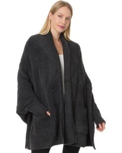 Barefoot Dreams CozyChic® Cable Weave Blanket Wrap | Sweaters
