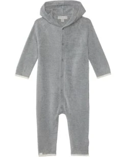 Barefoot Dreams Kids CozyChic® Lite Hooded Onesie (Infant) | Baby One Pieces