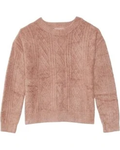 Barefoot Dreams Kids CozyChic Lite® Youth Cable Pullover (Little Kid/Big Kid) | Hoodies & Sweatshirts