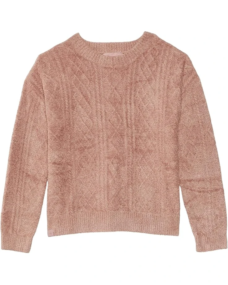 Barefoot Dreams Kids CozyChic Lite® Youth Cable Pullover (Little Kid/Big Kid) | Hoodies & Sweatshirts 3 Barefoot Dreams Kids CozyChic Lite® Youth Cable Pullover (Little Kid/Big Kid) | Hoodies & Sweatshirts